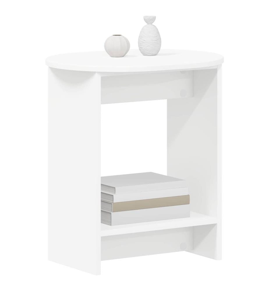Beistelltisch Weiss 50 x 39,5 x 55 cm Holzwerkstoff