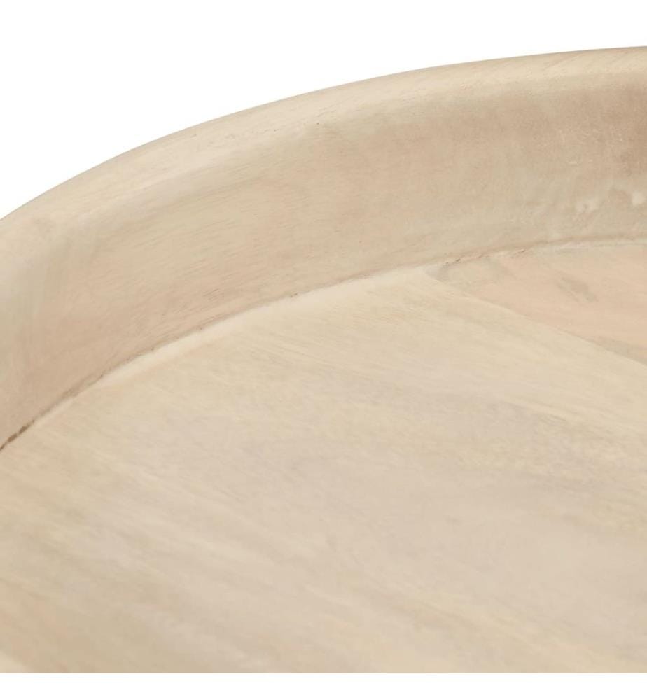 Couchtische 3 Stk. Rund Massivholz Mango