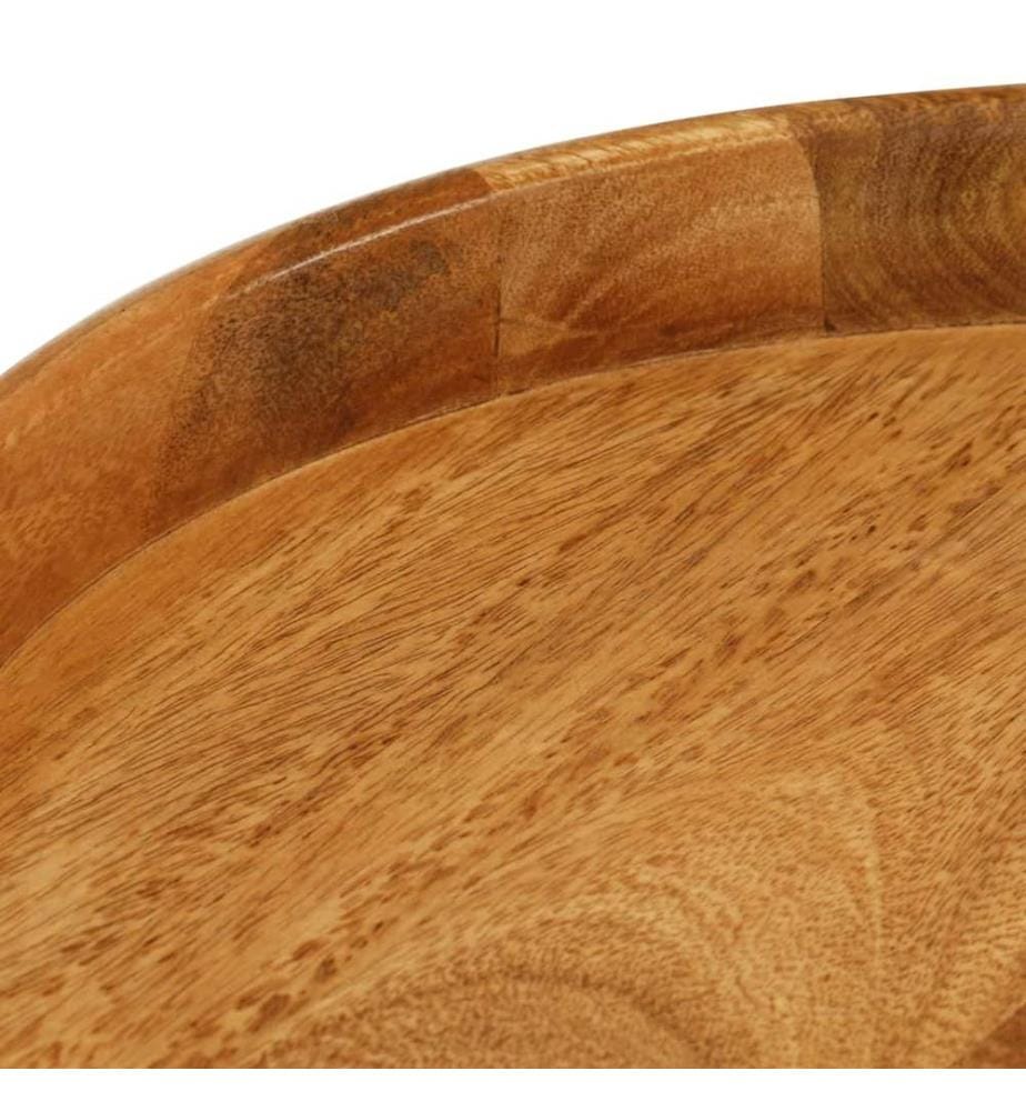 Couchtische 3 Stk. Rund Massivholz Mango