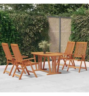 Klappbare Gartenstühle 4 Stk. Massivholz Eukalyptus