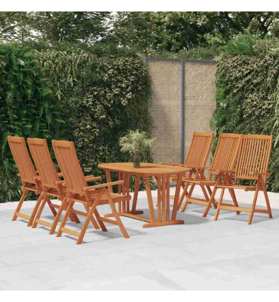 Klappbare Gartenstühle 6 Stk. Massivholz Eukalyptus