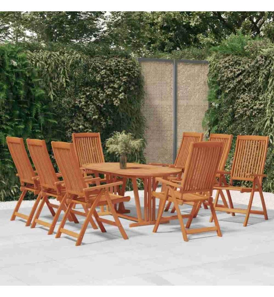 Klappbare Gartenstühle 8 Stk. Massivholz Eukalyptus