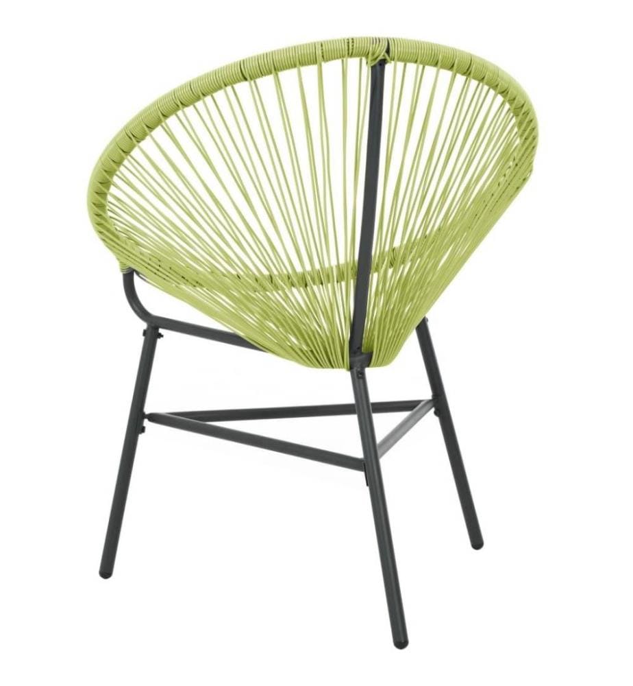 Garten-Acapulco-Stuhl Poly-Rattan Grün