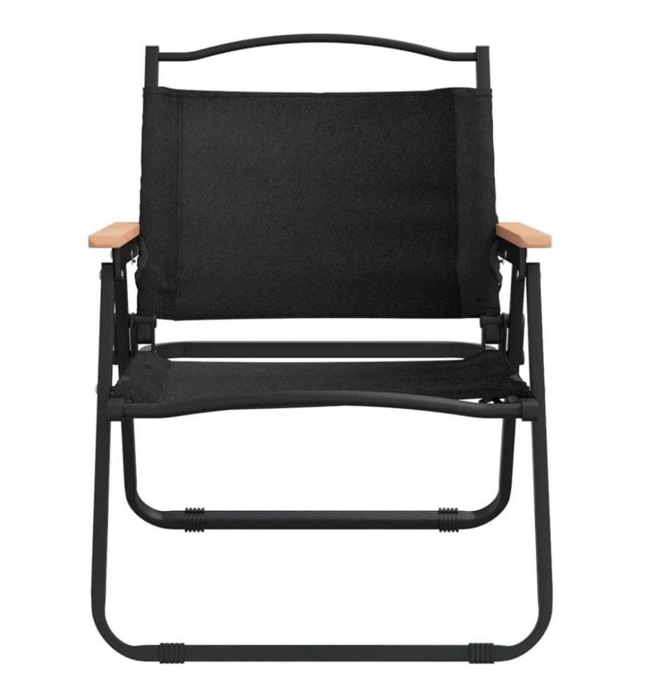 Chaises de camping 2 pcs Noir 54x43x59 cm Tissu Oxford