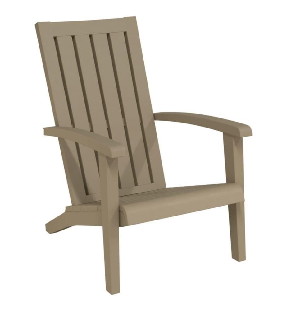 Chaises de jardin Adirondack lot de 2 marron clair PP
