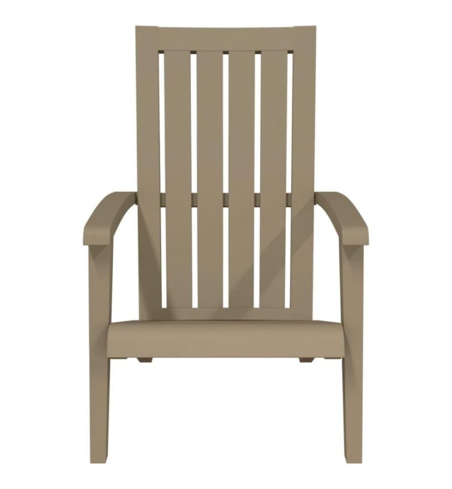 Chaises de jardin Adirondack lot de 2 marron clair PP
