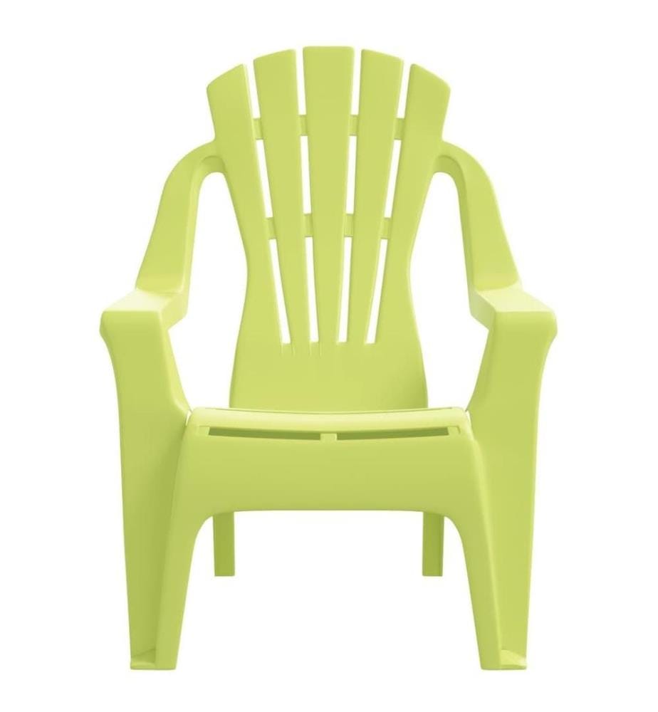 Chaises de jardin pour enfants lot de 2 vert 37x34x44 cm PP