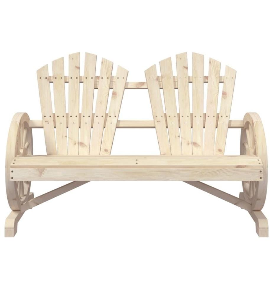 Chaise de jardin Adirondack 2 places bois de sapin massif