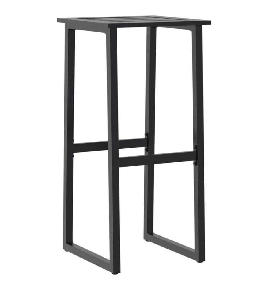 Barhocker 4 Stk. Schwarz 38x38x80 cm Pulverbeschichteter Stahl