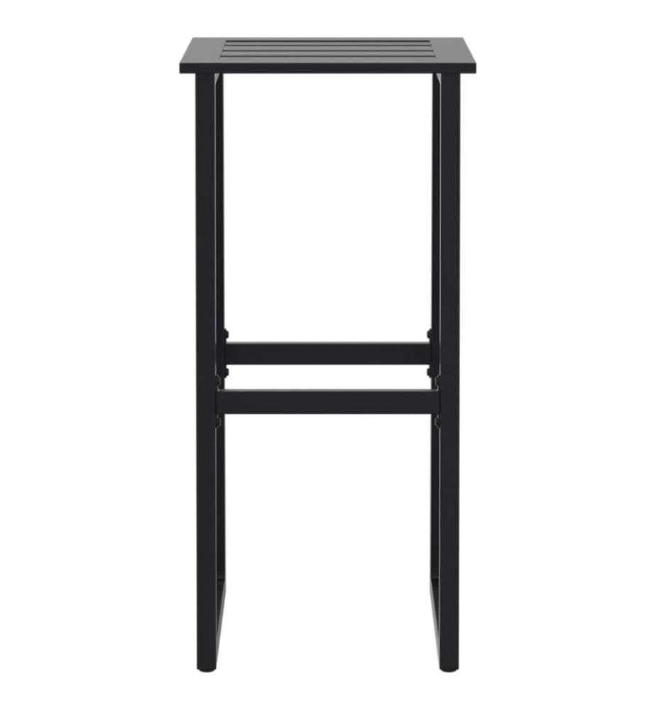 Barhocker 4 Stk. Schwarz 38x38x80 cm Pulverbeschichteter Stahl