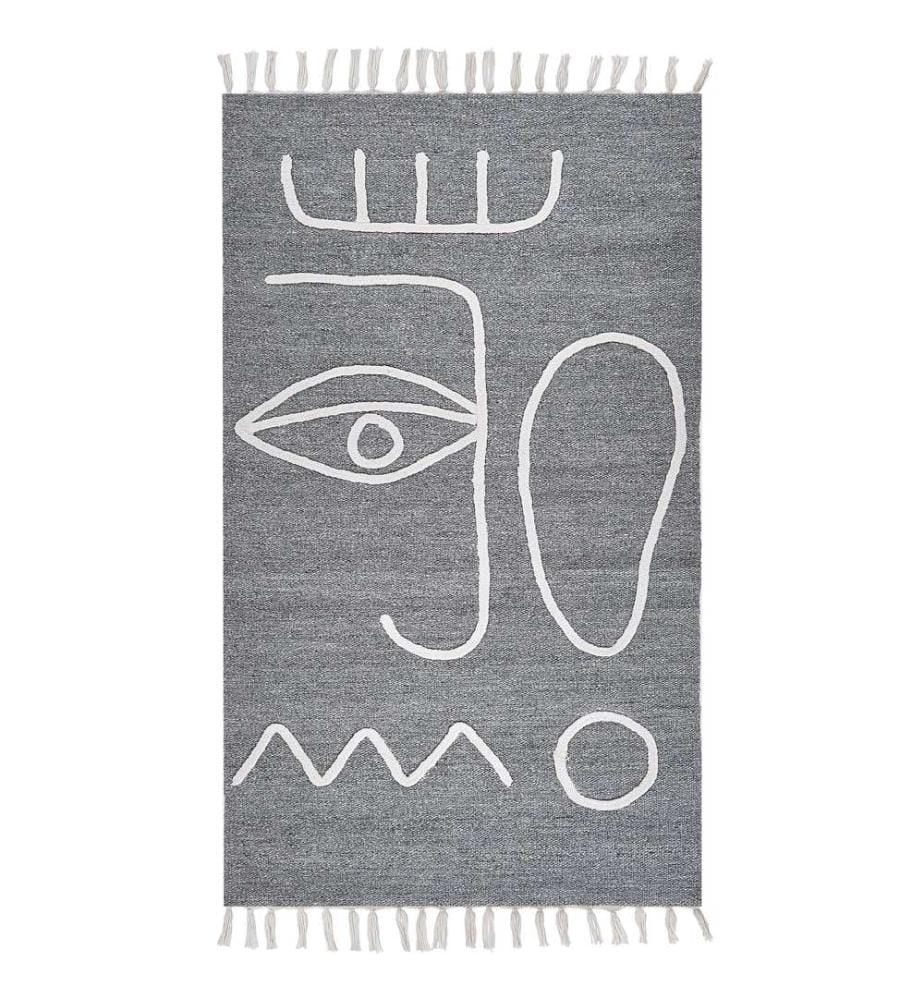 Outdoorteppich YAVU Grau 80 x 150 cm