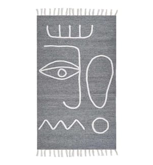 Outdoorteppich YAVU Grau 80 x 150 cm