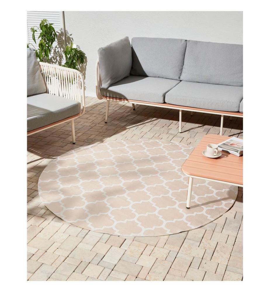 Outdoorteppich MOSORE Beige ø 160 cm