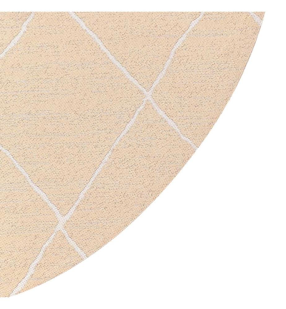 Outdoorteppich GWALIOR Beige ø 120 cm