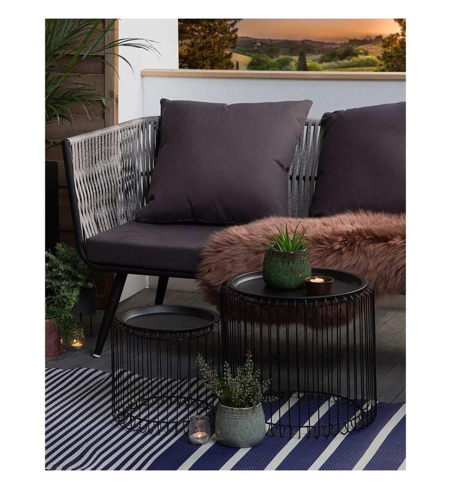 Outdoorteppich HALDIA Marineblau 90 x 180 cm