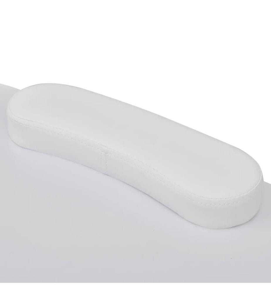 Table à manucure pliable avec roulettes Blanc