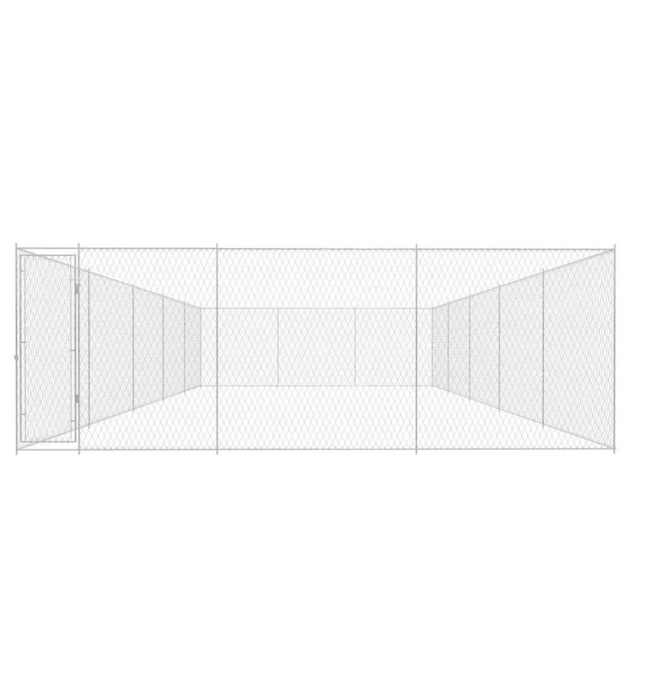 Chenil extérieur pour chiens Acier galvanisé 950x570x185 cm