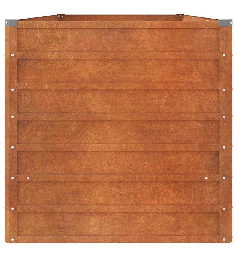 Hochbeet Rostig 240x80x77 cm Cortenstahl