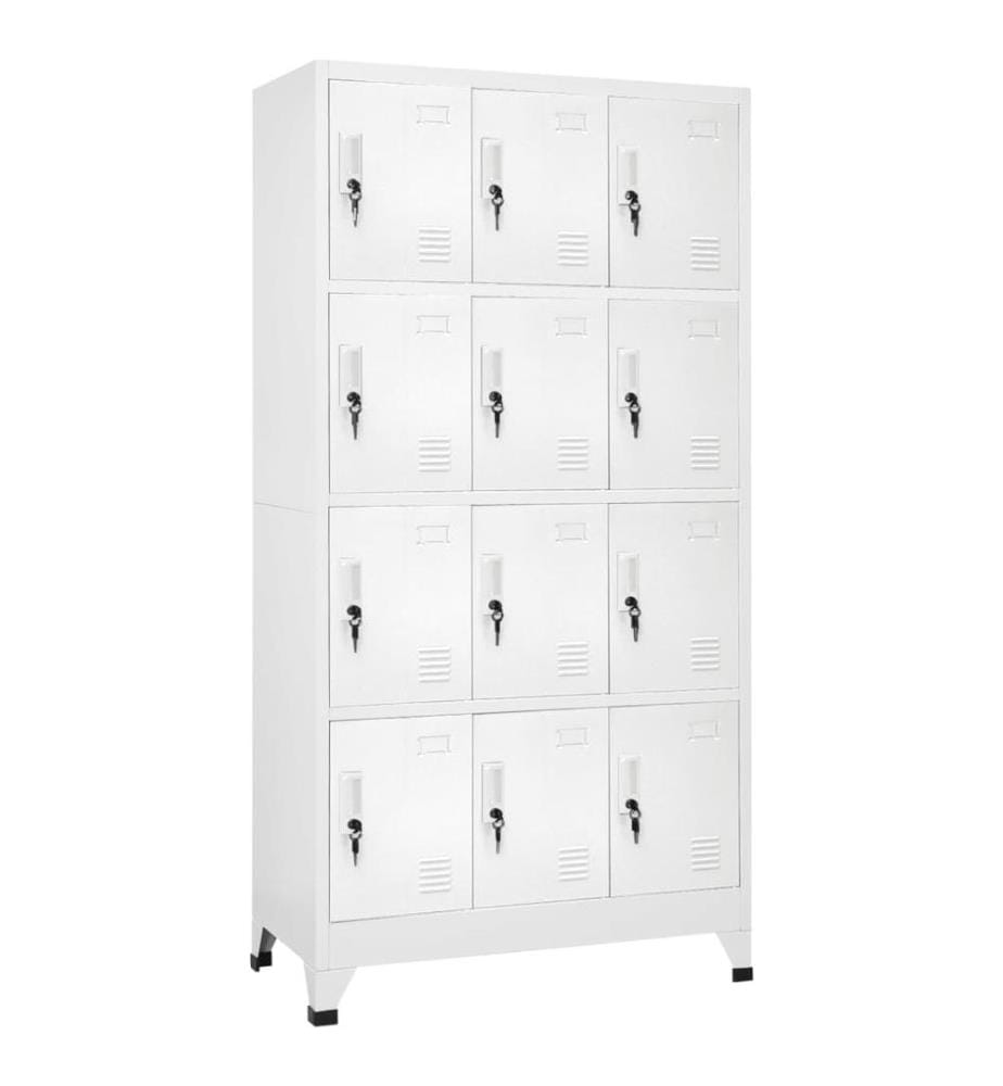 Schliessfachschrank mit 12 Fächern 90x45x180 cm