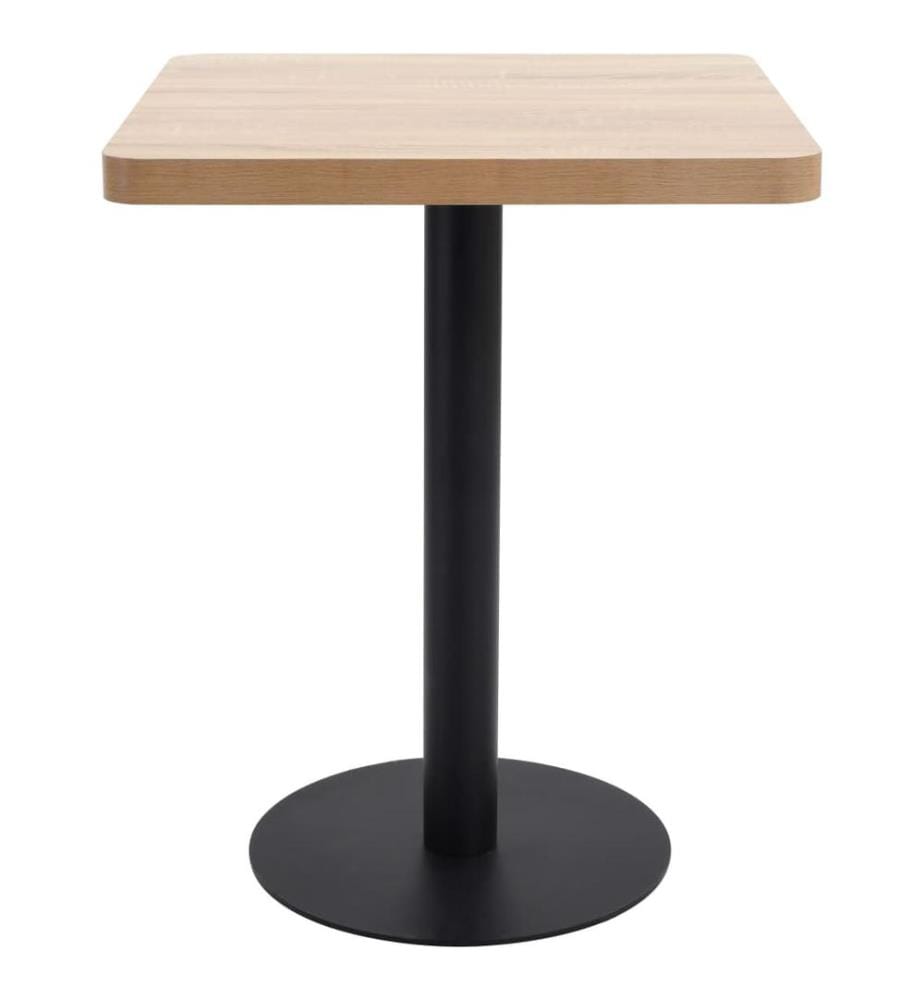Table de bistro marron clair 60x60 cm MDF