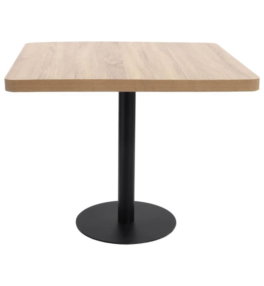Table de bistro marron clair 80x80 cm MDF