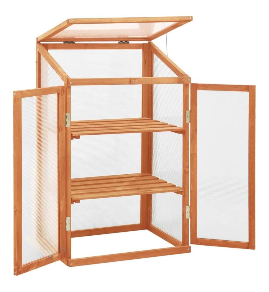 Gewächshaus 60x45x100 cm Tannenholz