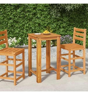 Garten-Bartisch 60x60x105 cm Massivholz Akazie