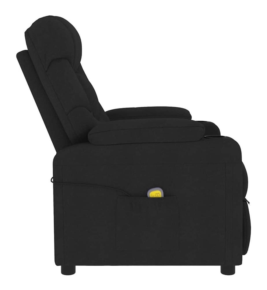 Fauteuil inclinable Noir Tissu