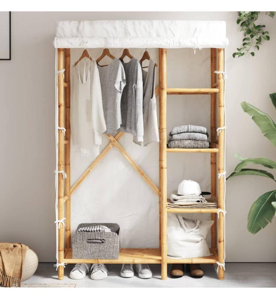 Kleiderschrank 110x45x170 cm Bambus