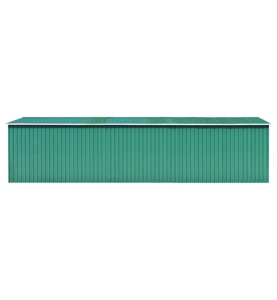 Abri de jardin Vert 257x779x181 cm Acier galvanisé
