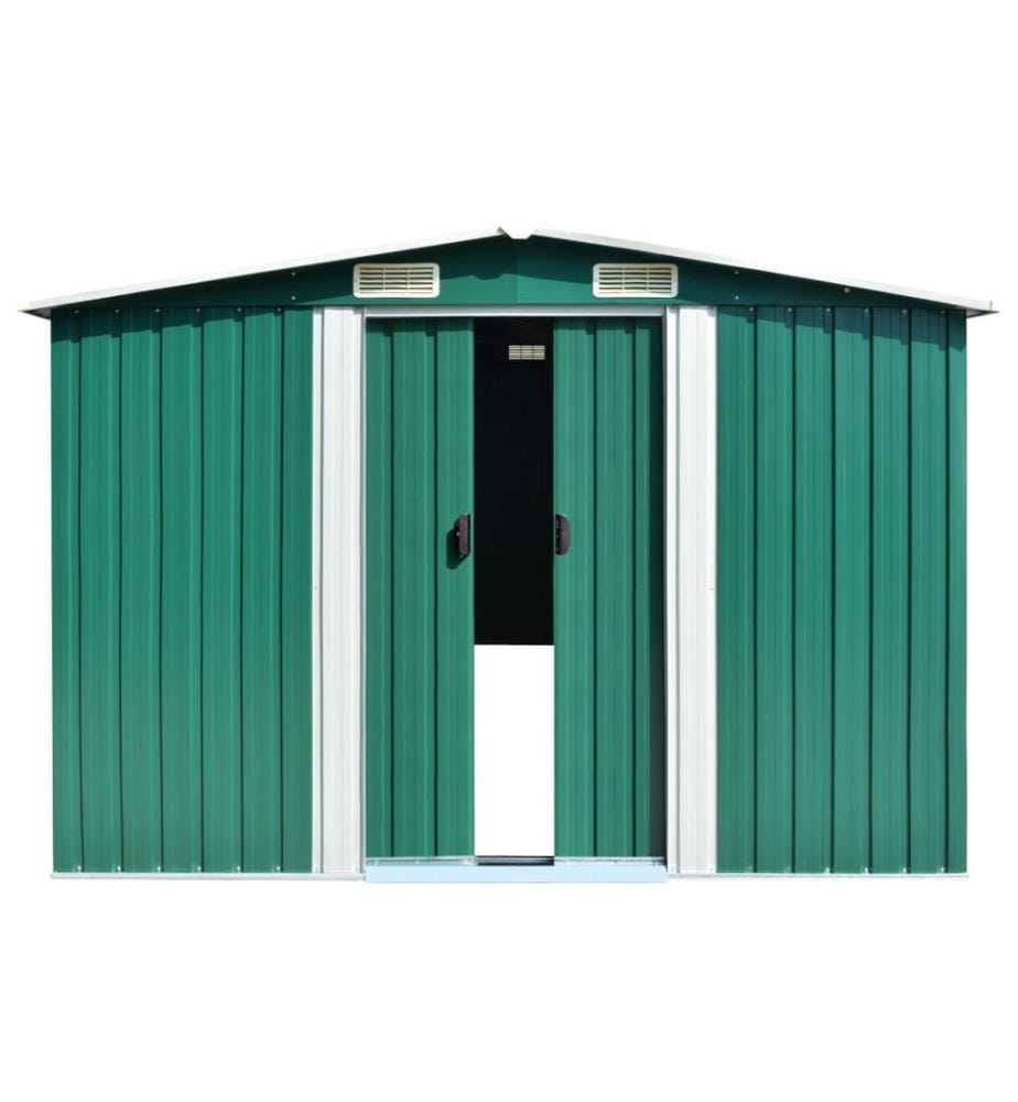 Abri de jardin Vert 257x779x181 cm Acier galvanisé