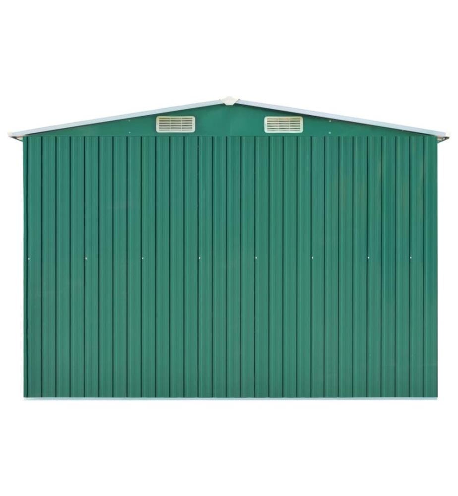Abri de jardin Vert 257x779x181 cm Acier galvanisé