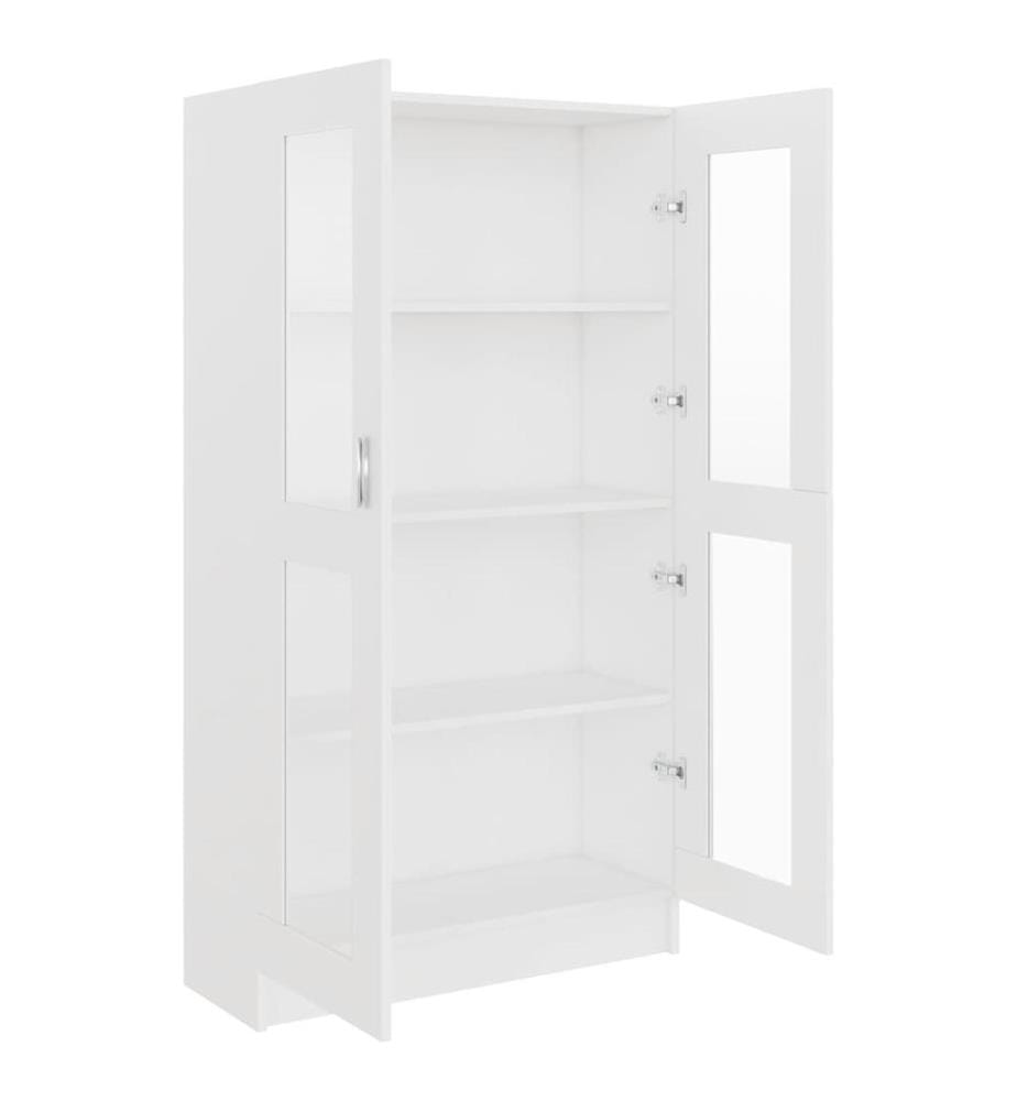 Armoire à vitrine Blanc 82,5x30,5x150 cm Bois d'ingénierie