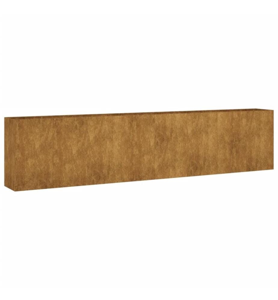 Lit surélevé de jardin 360x40x80 cm acier corten