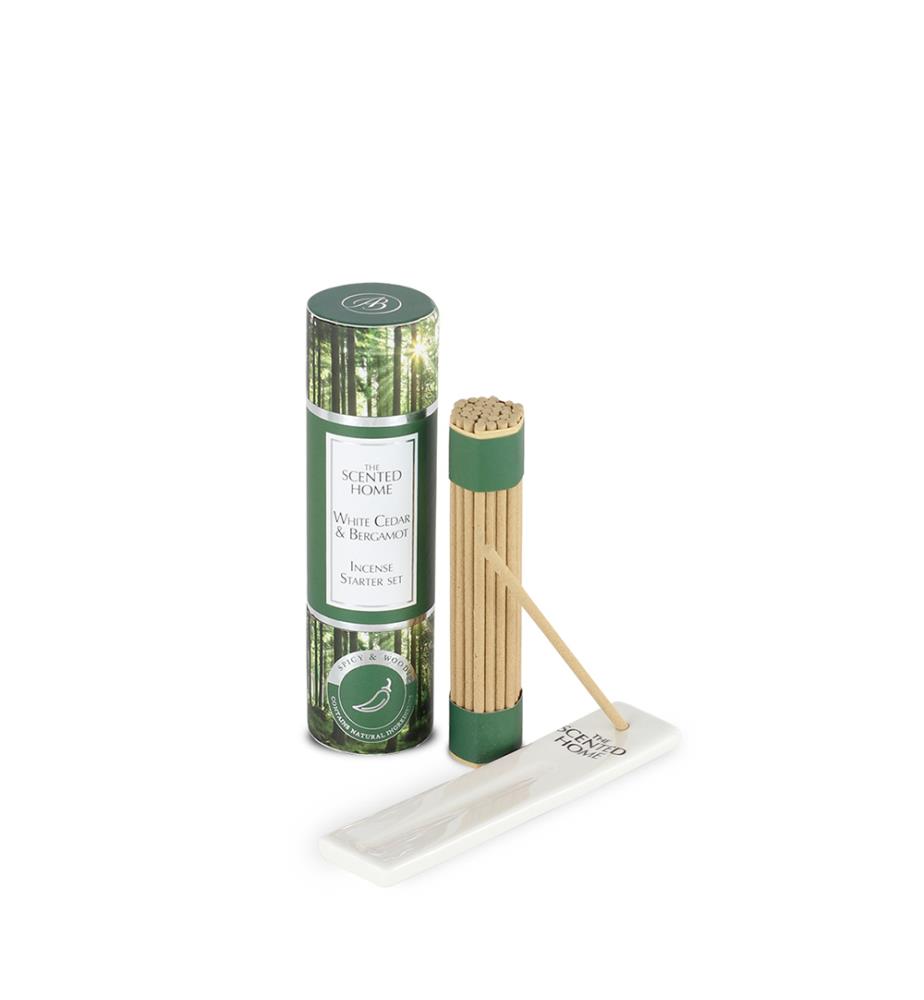 Set de bâtonnets d'encens White Cedar Bergamot 81g