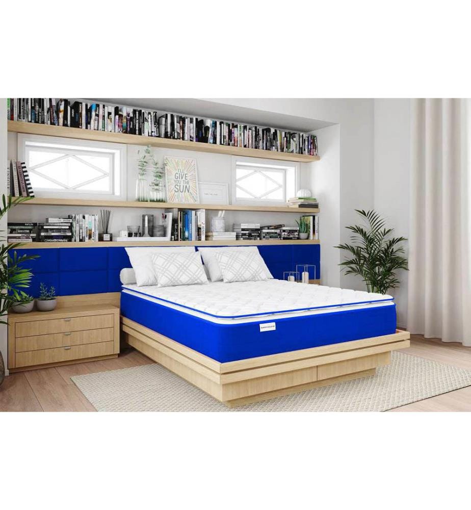 Matratzenauflage 2 in 1 Seite Fresh Sommer + Seite Memory Foam 80x200cm - Höhe 5cm