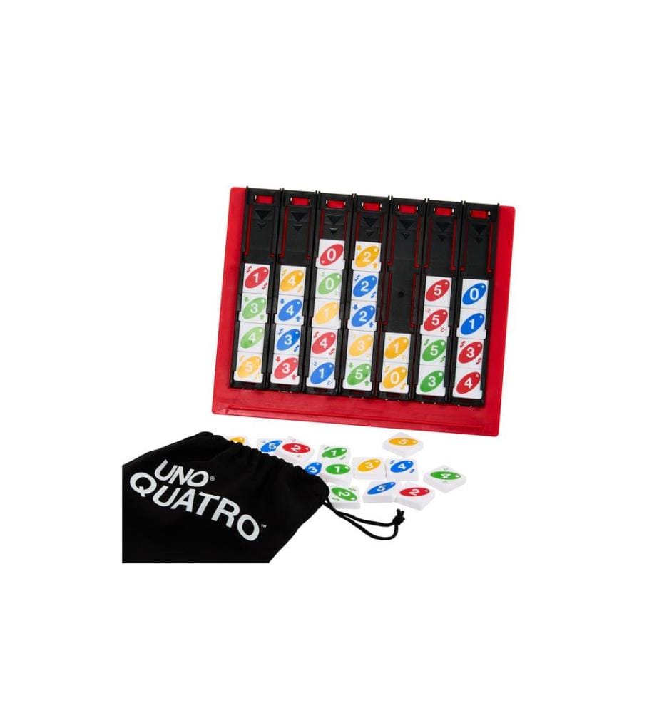 Mattel Spiele - Familienspiel UNO Quatro