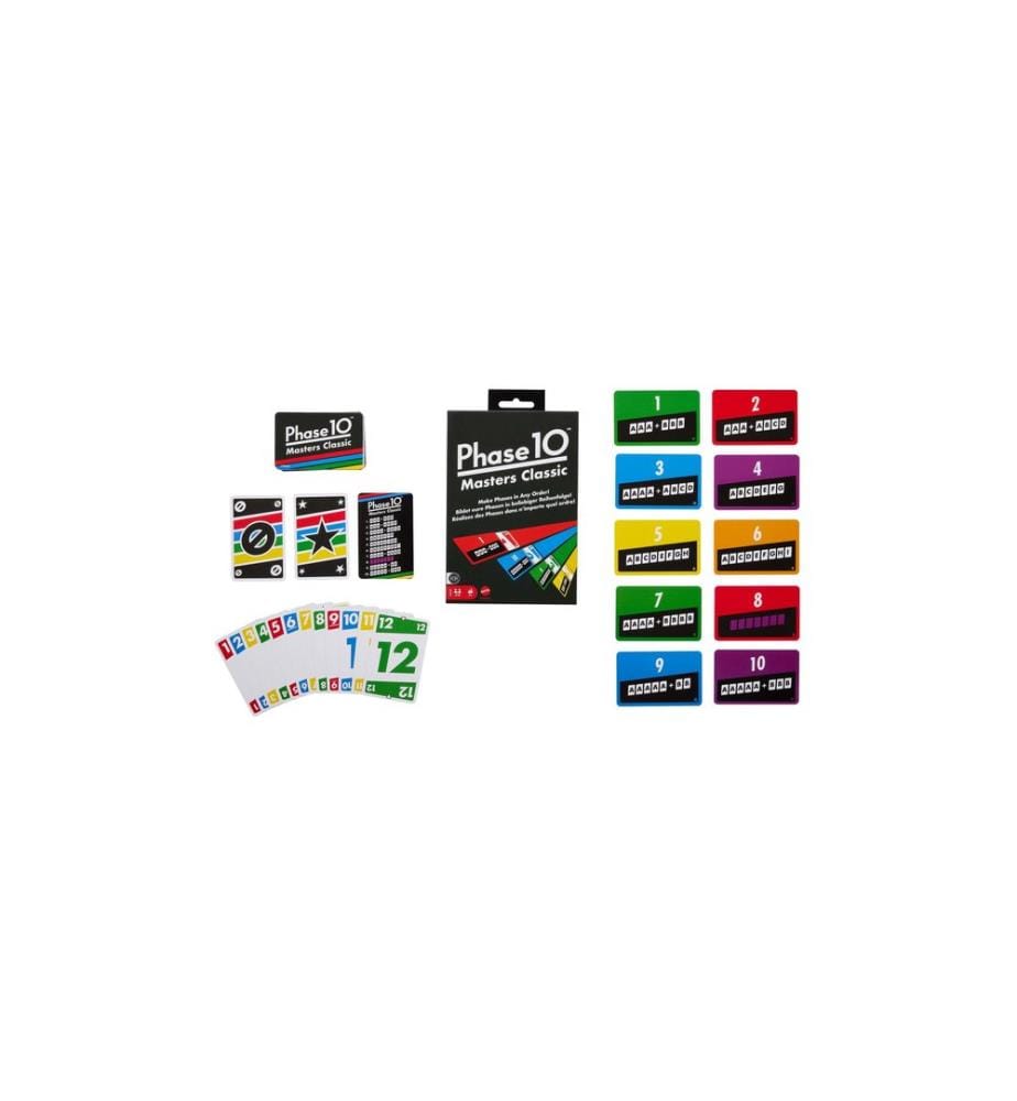Mattel Spiele - Jeux de cartes Phase 10 Masters Classic