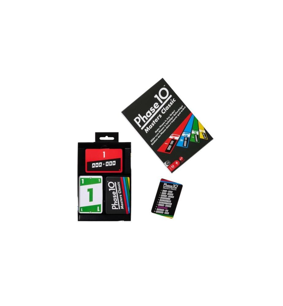 Mattel Spiele - Jeux de cartes Phase 10 Masters Classic
