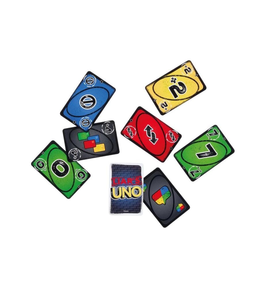 Mattel Spiele - Jeux de cartes UNO Liar's à partir de 7 ans, 2-6 joueurs