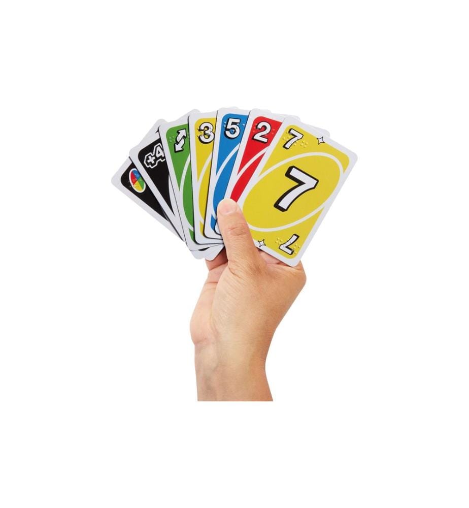 Mattel Spiele - Jeux de cartes Braille de l'ONU à partir de 7 ans, 2-10 joueurs
