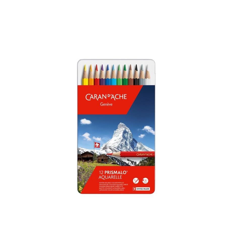 CARAN D'ACHE - Crayons de couleur Prismalo 12 pièces