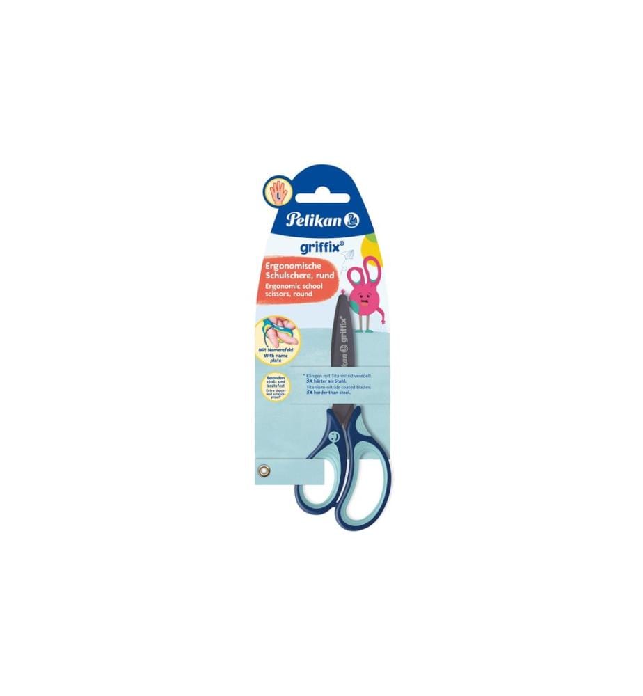 PELIKAN - Kinderschere griffix Blau, für Linkshänder