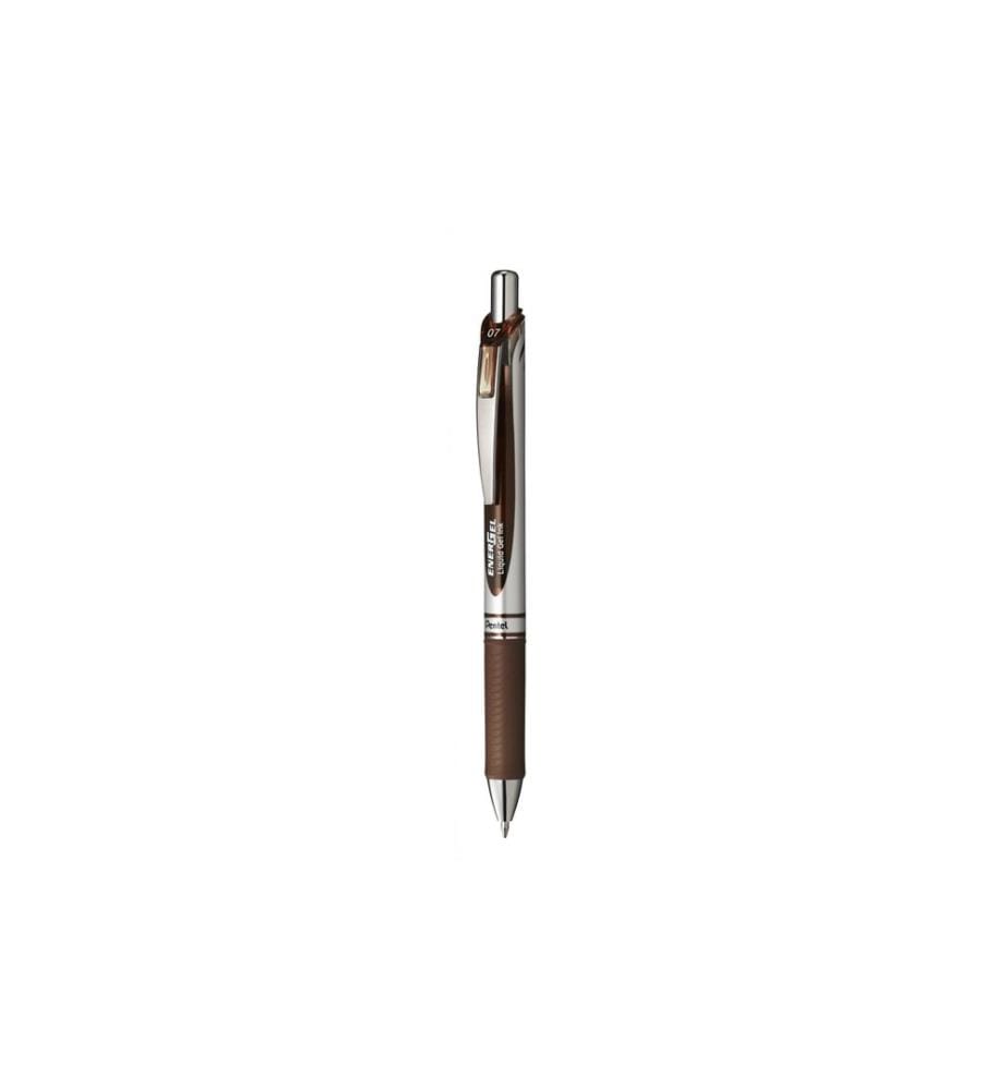 PENTEL - Stylo à encre gel EnerGel 0.7 mm, Brun