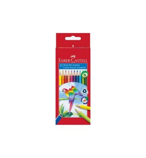 Faber-Castell Crayons de couleur triangulaire Étui à 12 cartes