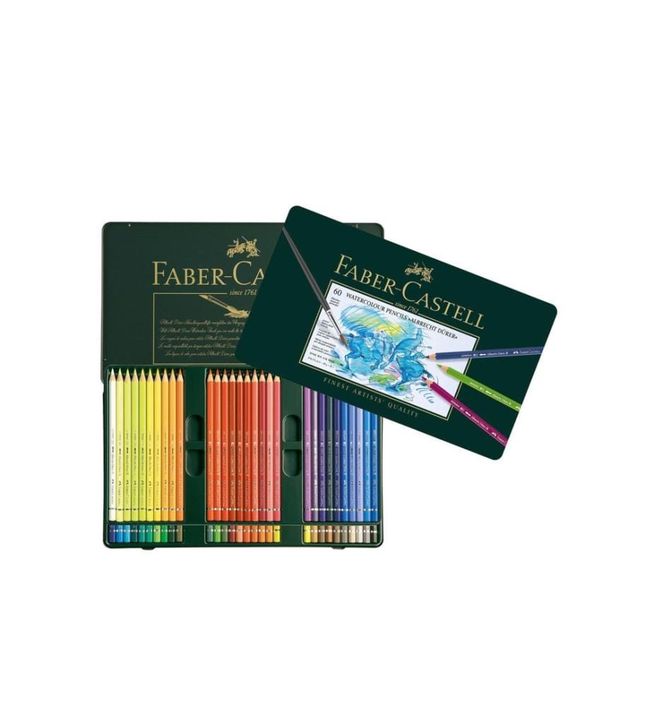 Faber-Castell Crayons de couleur Albrecht Dürer Étui en métal de 60