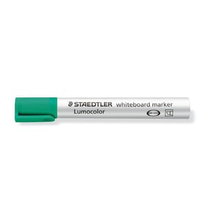 STAEDTLER - Marqueur pour tableau blanc Lumocolor 351 Vert, pointe cunéiforme