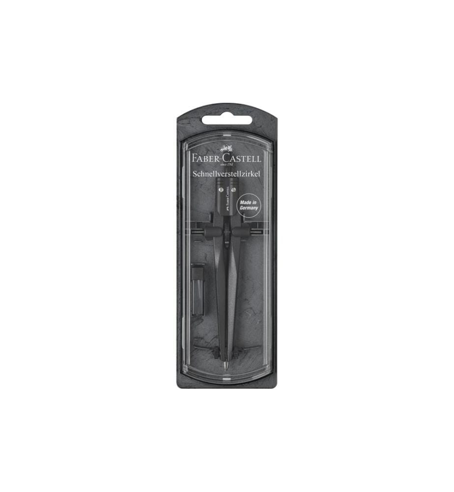 Faber-Castell Compas à réglage rapide Stream 2019 Noir