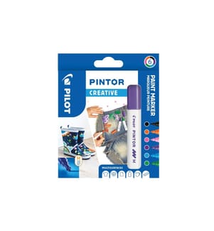 PILOT - Marqueur indélébile Pintor Creative Medium, set de 6