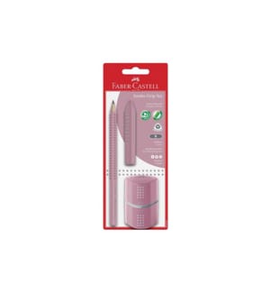 Faber-Castell Bleistift Jumbo Grip Set 3 Stück, Rose Shadows